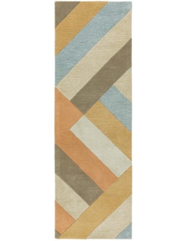tappeto design Reef Rf03 Big Zig Coral Passatoia con cuscino gemello multicolor