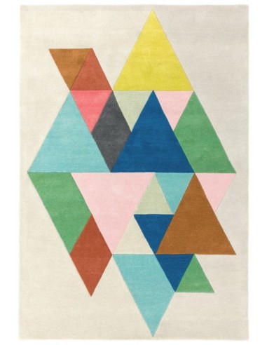 tappeto design Reef Rf18 Triangle Multi con cuscino gemello multicolor