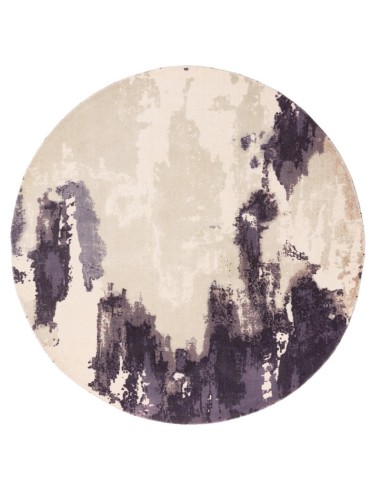 tappeto design Saturn Heather Circle Rotondo con cuscino gemello viola/lilla/rosa