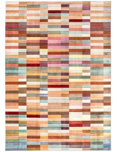 tappeto design Verve Ve01 Blocks con cuscino gemello multicolor