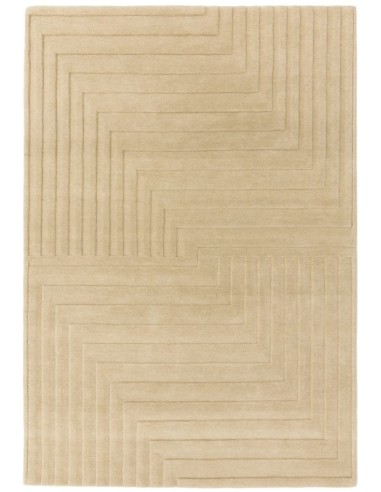 tappeto tinta unita Form Natural bianco/beige/tortora