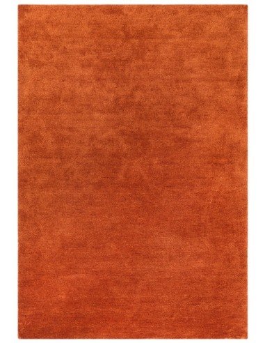 tappeto tinta unita Milo Rust rosso/arancio/bordeaux