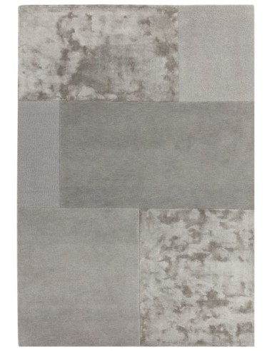 tappeto tinta unita Tate Tonal Textures Silver grigio/nero/antracite