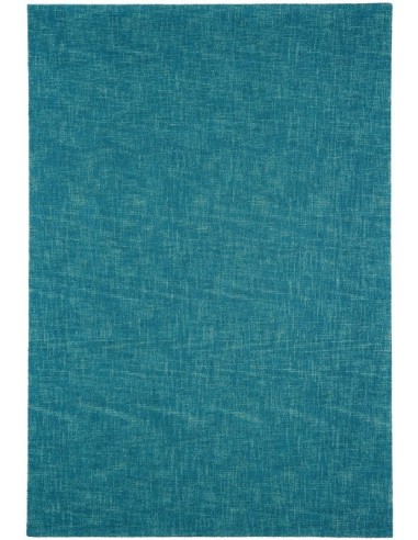 tappeto tinta unita Tweed Teal blu/azzurro