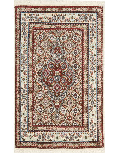 Moud Persia argento e verde oliva scuro 54x91