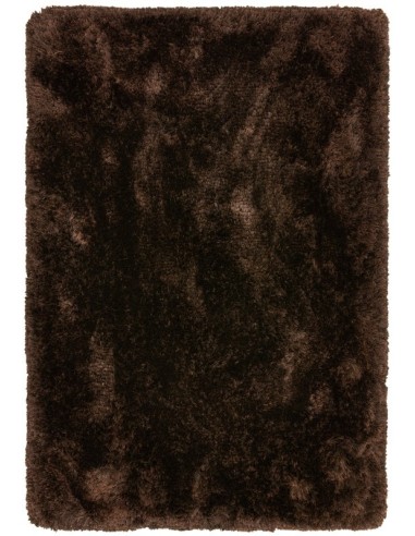tappeto shaggy pelo lungo Plush Dark Chocolate giallo/oro/rame/mattone