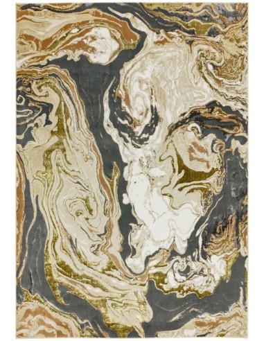 tappeto moderno Aurora AU08 Marble grigio/nero/antracite
