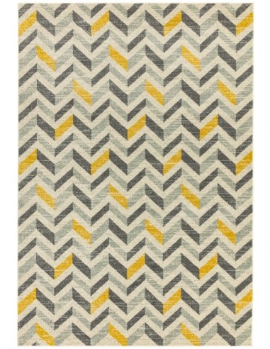 tappeto moderno Colt CL08 Chevron Mustard giallo/oro/rame/mattone