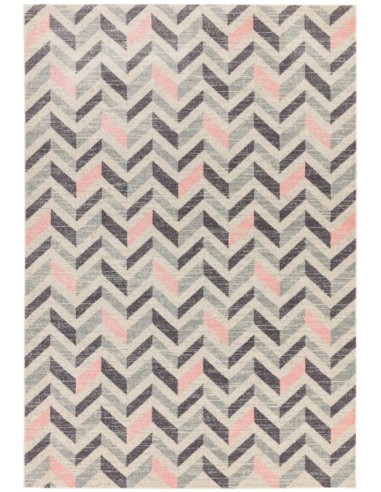 tappeto moderno Colt CL09 Chevron Pink viola/lilla/rosa