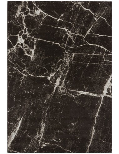 tappeto moderno Cosmos 0002 Black Marble grigio/nero/antracite