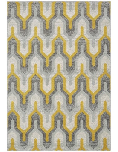 tappeto moderno Nova Geo Yellow NV14 giallo/oro/rame/mattone