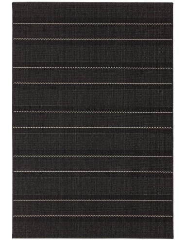 tappeto moderno Patio 05 Charcoal Stripe grigio/nero/antracite
