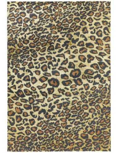 tappeto moderno Quantum QU01 Leopard grigio/nero/antracite