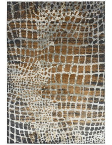 tappeto moderno Quantum QU02 Giraffe grigio/nero/antracite