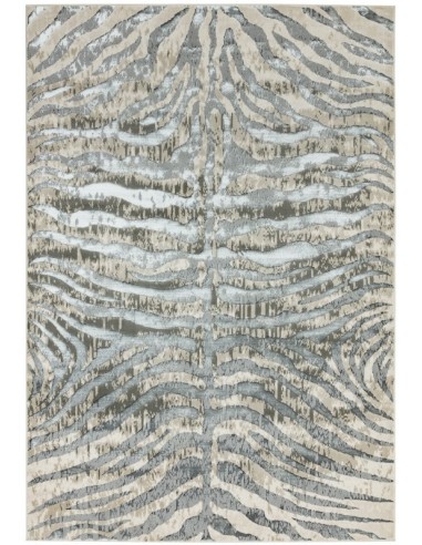 tappeto moderno Quantum QU04 Zebra grigio/nero/antracite