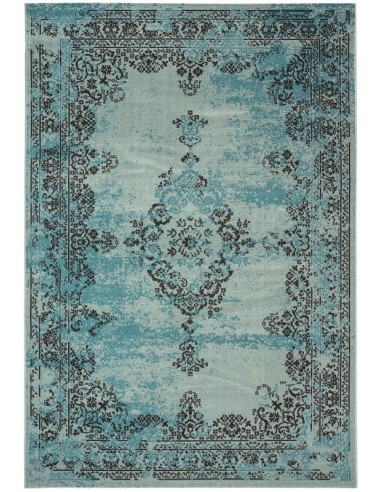 tappeto moderno Revive REV01 blu/azzurro