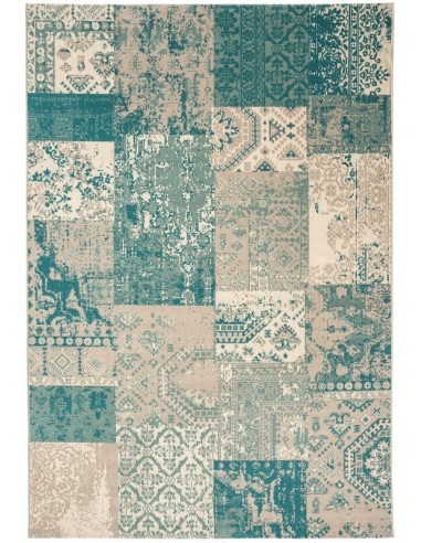tappeto moderno Revive REV07 blu/azzurro