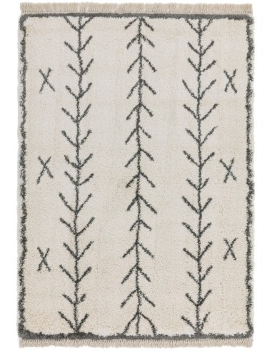 tappeto moderno Rocco RC10 CREAM ARROW bianco e nero