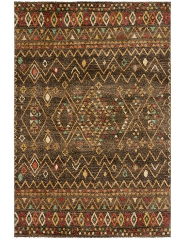 tappeto moderno Yale Gabbeh style YA03 Bark giallo/oro/rame/mattone