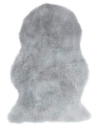 tappeto in pelle Auckland Luxury Faux Sheepskin Silver grigio/nero/antracite