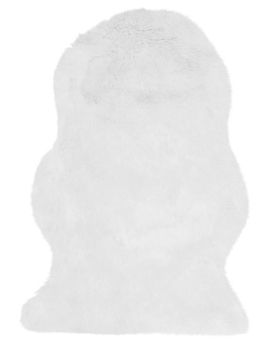 tappeto in pelle Auckland Luxury Faux Sheepskin White bianco/beige/tortora