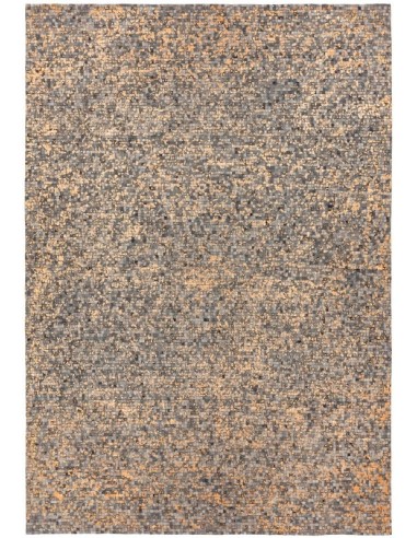 tappeto in pelle Elona Mosaic Cowhide Grey grigio/nero/antracite
