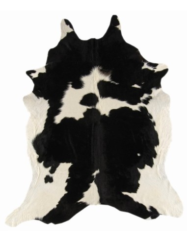 tappeto in pelle Rodeo 01 Black & White bianco e nero