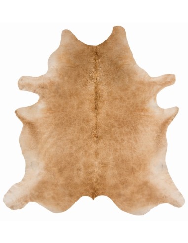 tappeto in pelle Rodeo 05 Solid Beige bianco/beige/tortora