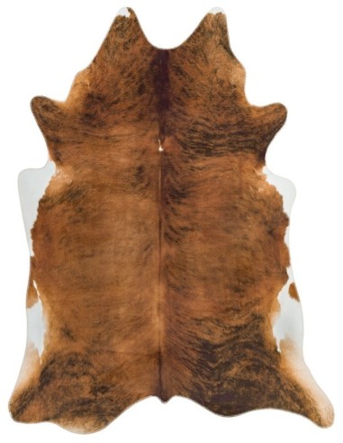 tappeto in pelle Texas Faux Cowhide Chestnut giallo/oro/rame/mattone