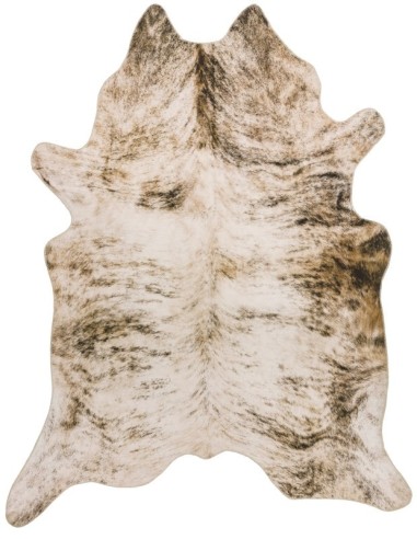 tappeto in pelle Texas Faux Cowhide Grey bianco/beige/tortora
