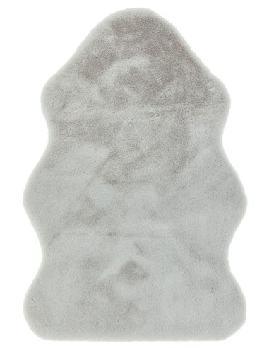 tappeto in pelle Willow faux Fur Silver grigio/nero/antracite