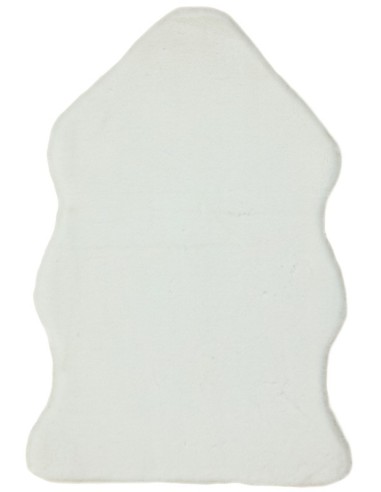 tappeto in pelle Willow faux Fur White bianco/beige/tortora