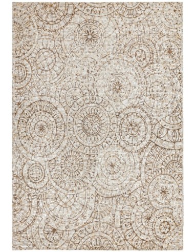 tappeto in pelle Xylo Hand Sewn Cowhide Laser Design grigio/nero/antracite