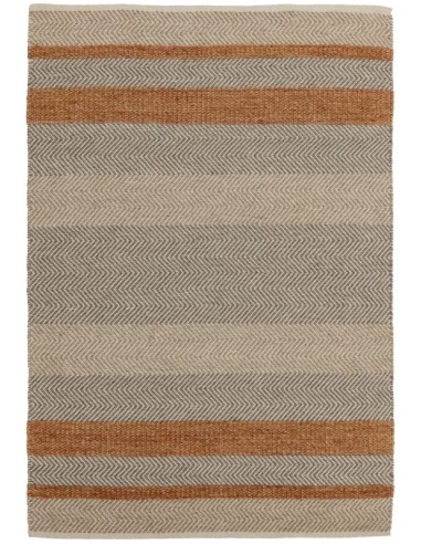 tappeto fibra naturale Fields Coral rosso/arancio/bordeaux