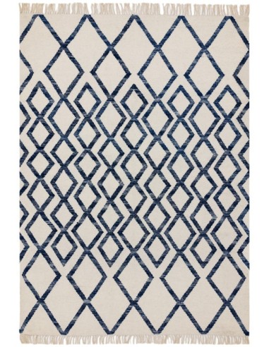 tappeto fibra naturale Hackney Diamond Blue blu/azzurro