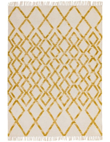 tappeto fibra naturale Hackney Diamond Yellow giallo/oro/rame/mattone