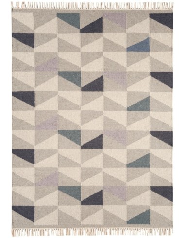 tappeto fibra naturale Hackney Geo Heather viola/lilla/rosa