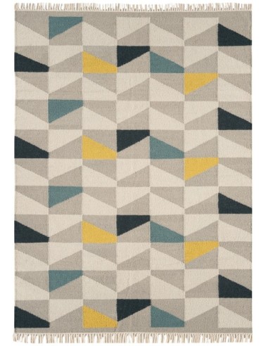 tappeto fibra naturale Hackney Geo Mustard multicolor