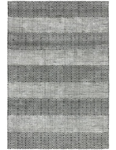 tappeto fibra naturale Ives Grey passatoia grigio/nero/antracite