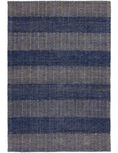 tappeto fibra naturale Ives Navy Blue passatoia blu/azzurro