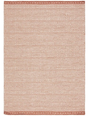 tappeto fibra naturale Knox Reversible Wool Dhurry Coral rosso/arancio/bordeaux