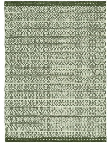 tappeto fibra naturale Knox Reversible Wool Dhurry Green verde/oliva