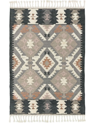 tappeto fibra naturale Paloma PA01 Zanzibar grigio/nero/antracite