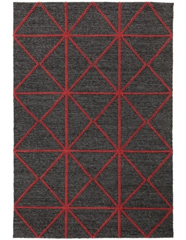 tappeto fibra naturale Prism Red rosso/arancio/bordeaux