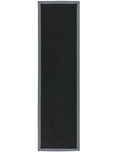 tappeto fibra naturale Sisal Grey passatoia grigio/nero/antracite