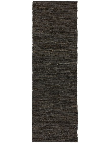 tappeto fibra naturale Soumak Charcoal passatoia grigio/nero/antracite