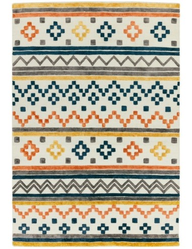 tappeto fibra naturale Theo Earth Tone Geo multicolor