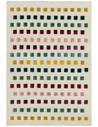 tappeto fibra naturale Theo Jewel Squares multicolor