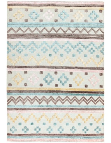 tappeto fibra naturale Theo Soft Tone Geo multicolor