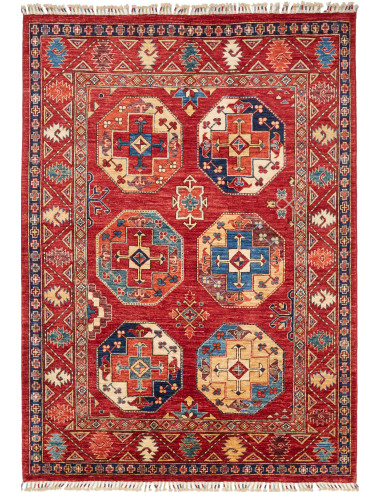Zigler Fine Pakistan terra di siena e grigio ardesia scuro 147x201